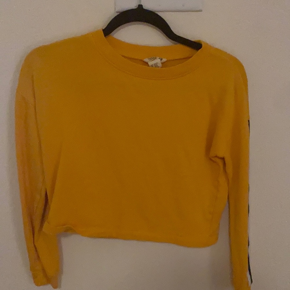 H&M Girls Yellow Crop Top
